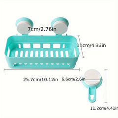 Bathroom Shelf Shower Caddy Rack No Punching Storage Rack Holder