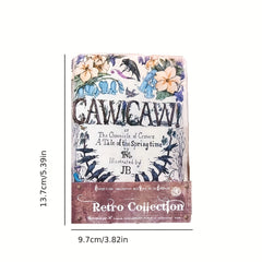 50pcs Memoir Series Retro Plant Journal Decoration Paper Old Book