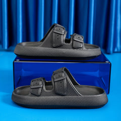 Men's Lightweight Pillow Slippers for Indoor Outdoor Shower Bathroom