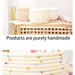 Rope Woven Storage Basket for Key Jewelry Cosmetics Practical Storage Box