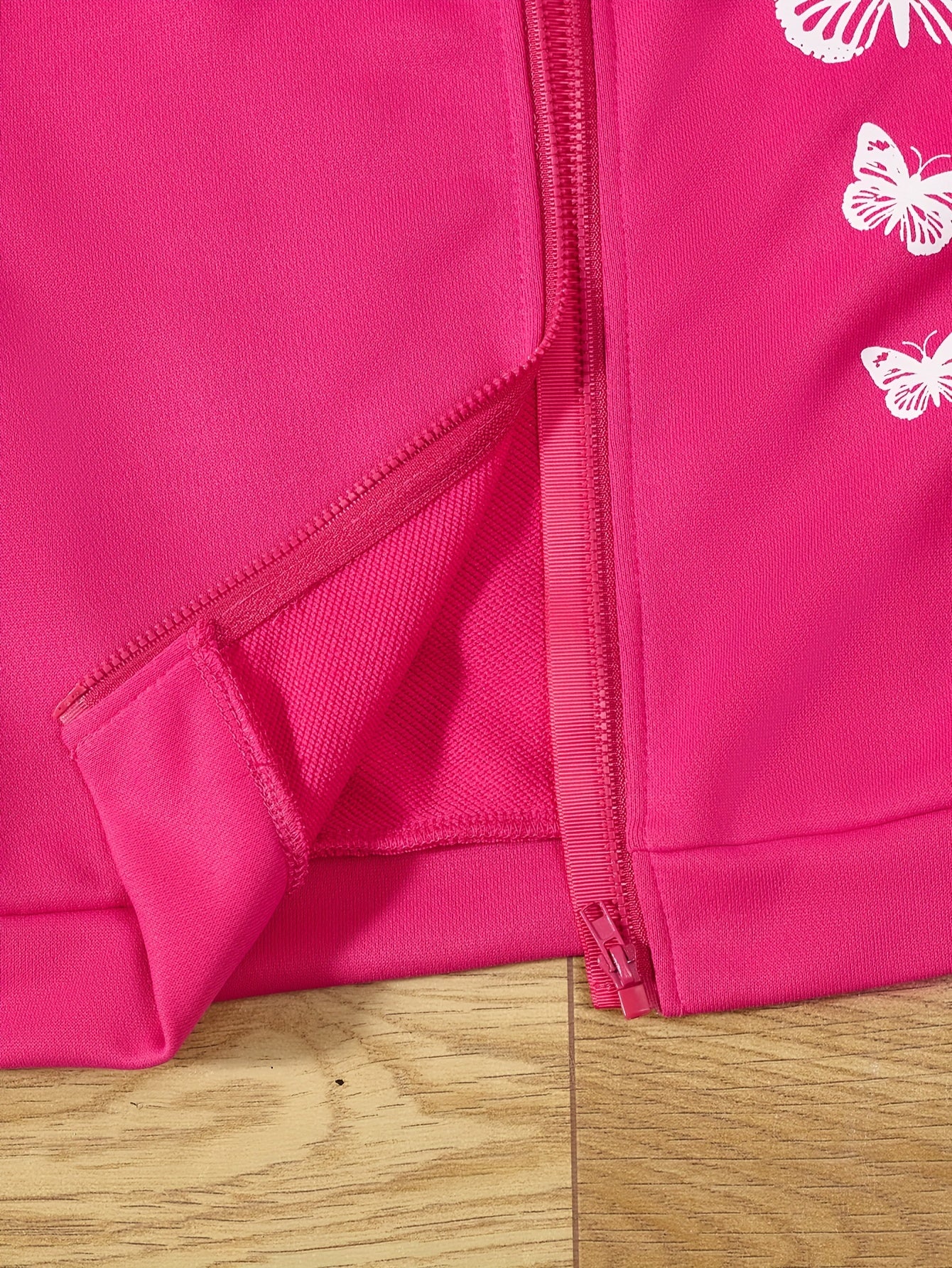 Girls Casual Butterfly Graphic Hoodie Long Sleeve Sweatshirt