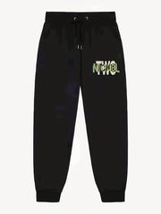 NICKEL Pattern Print Men's Pants Drawstring Comfy Active Stretch Trousers