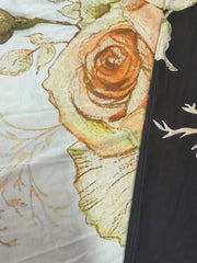 Floral Print V Neck Maxi Dress, Plus Size