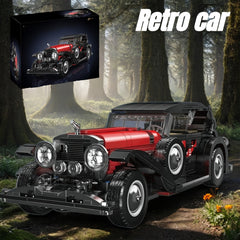 2000pcs Retro Sports Car Building Blocks Set High Detail Model Toy for Adults