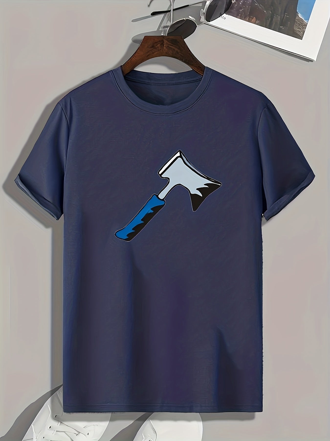 Ax Print Men's Graphic T shirt Casual Comfy Tees For Summer Mens Clothing
