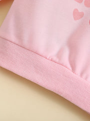 Baby Girls Sweatshirt Trousers Set MINI Letter Print Outfit