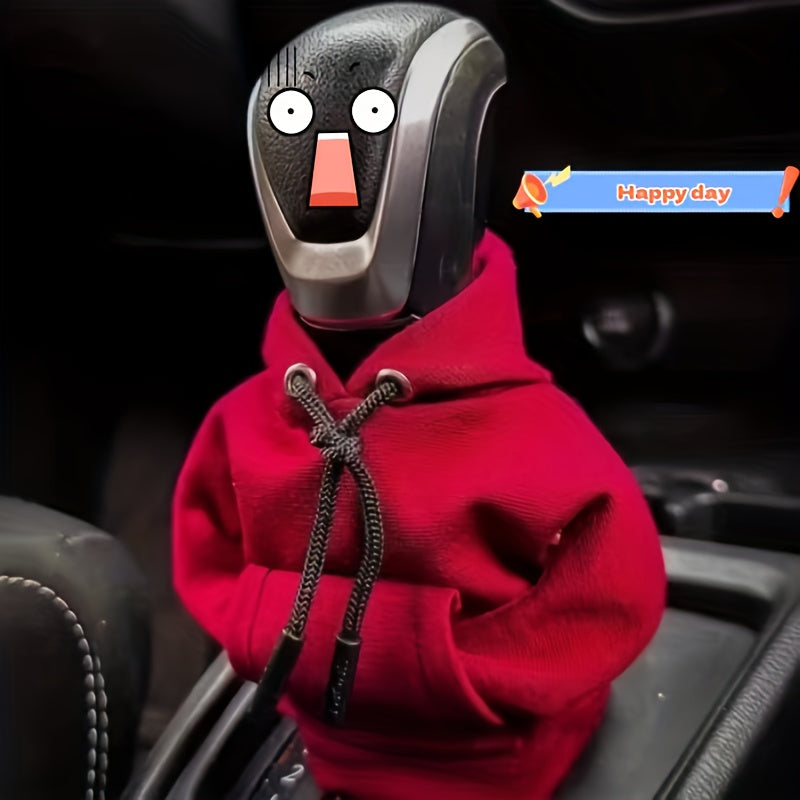 Car Stop Decoration Small Hoodie Cover for Manual & Automatic Transmission