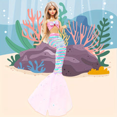 Fantasy Mermaid Outfit for 18 Doll Fairy Tale Party Costume Accessories