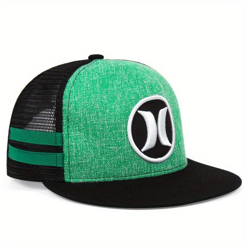 Men's Half Mesh Baseball Cap Hip Hop Outdoor Sunscreen Cap