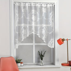 Sweet Lace Small Flower Window Mantle Curtain