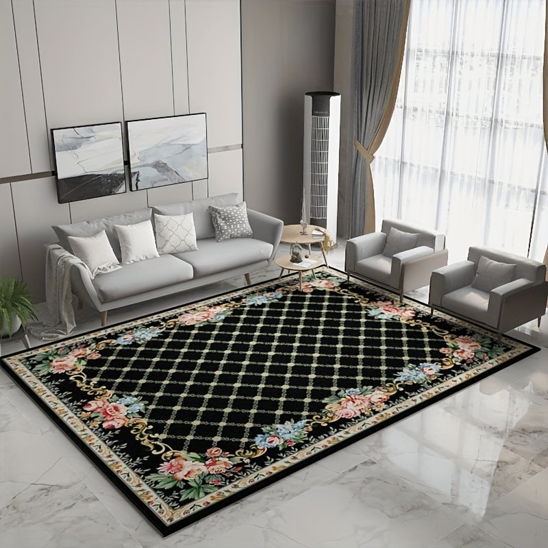 Modern Geometric Area Rug Grey Floor Carpet Living Room Bedroom Dining Room