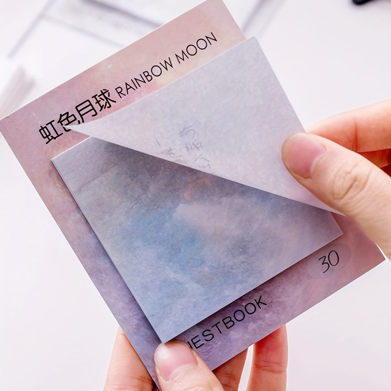30 Sheets Planet Sticky Notes Tearable Painting Memo Pad Creative Expression