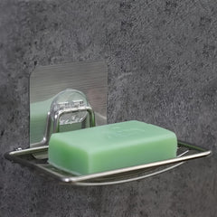 Suction Cup Soap Dish Holder Wall Hanging Bathroom Soap Shelf