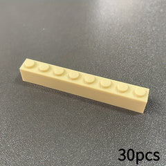30pcs 1x8 Building Block Parts Compatible MOC 3008 for Boys and Girls Over 6