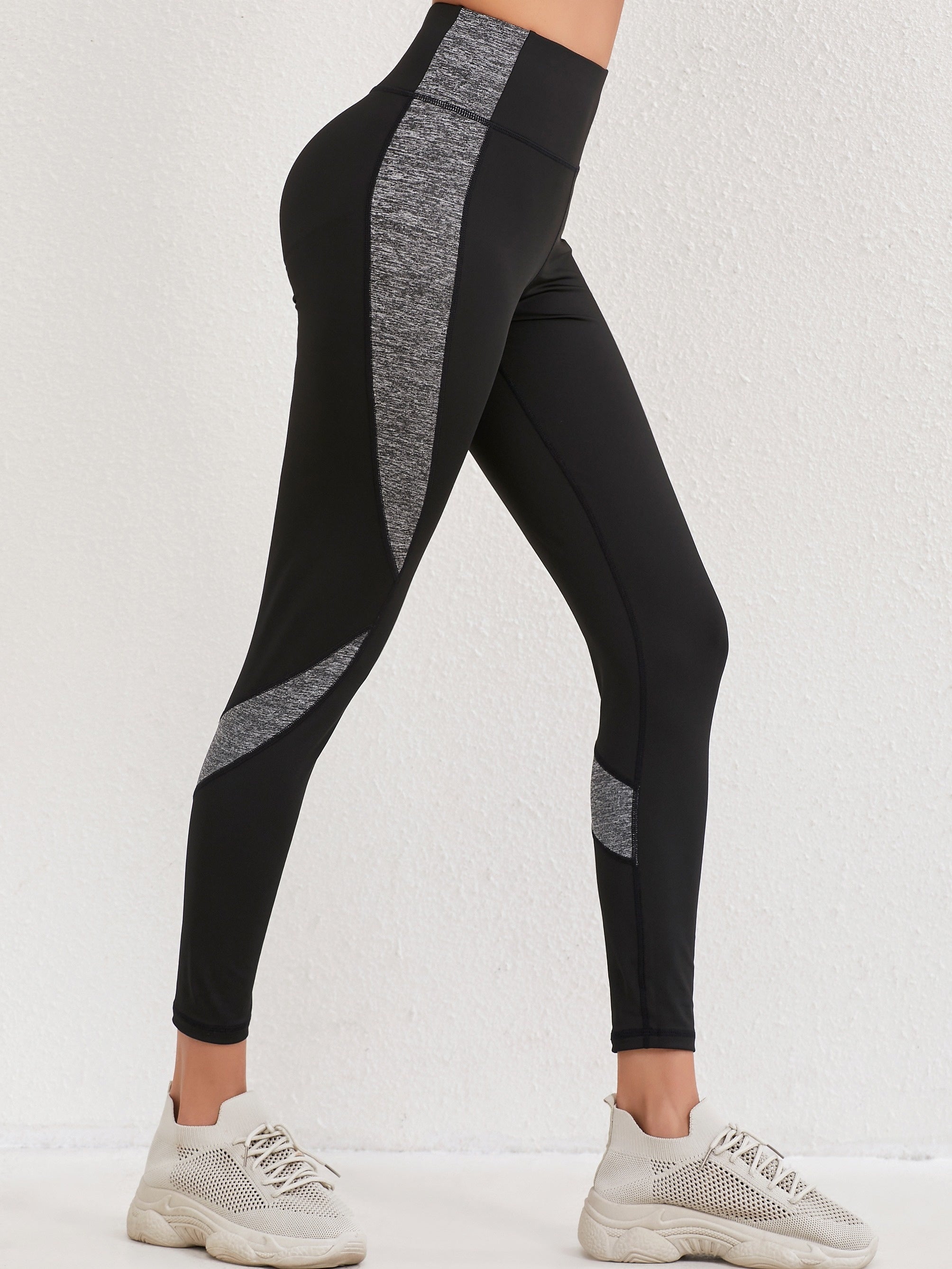 High Waist Tummy Control Fitness Pants Quick Dry Running Yoga Hip Lifting Sports