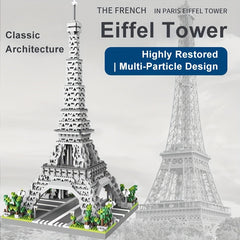 Eiffel Tower Micro Building Block Set High Difficulty Halloween Toy