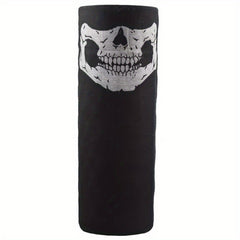 Skull Head Print Headscarf Hip Hop Mask Breathable Neck Gaiter Gothic Bandana