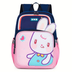 Cartoon Lions Rabbits School Bag Backpack Large Capacity Backpack For Boys Girls