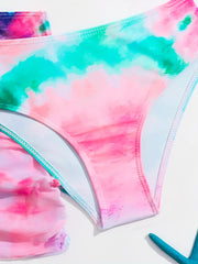 Girls Tie Dye Bikini Swimsuits Set