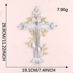 2pcs Silver Sword Patches DIY Iron on Model Cloth Stickers