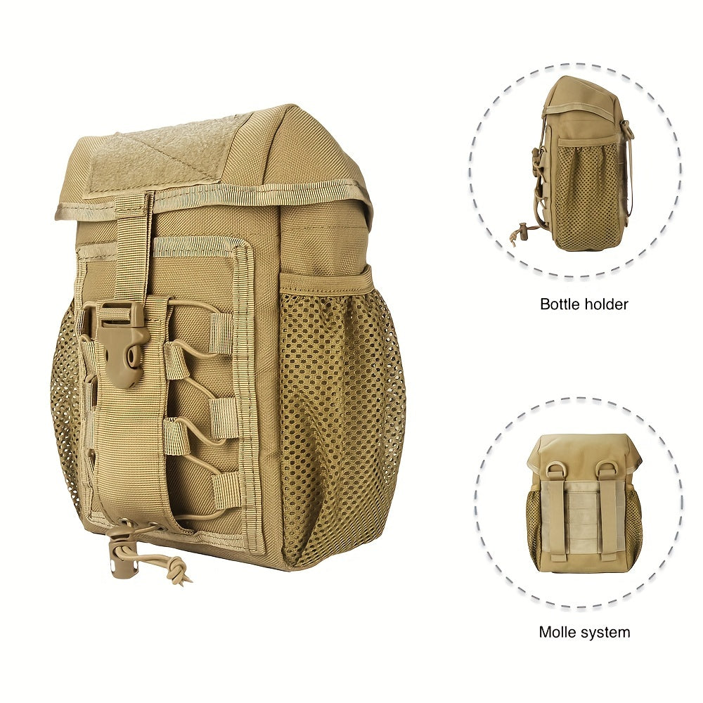 Bicycle Front Frame Bag with Tactical Molle Pouch