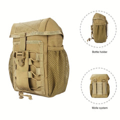 Bicycle Front Frame Bag with Tactical Molle Pouch