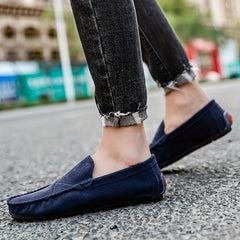 Men's Customizable Faux Leather Loafer Shoes Lightweight Non Slip Driving Shoes