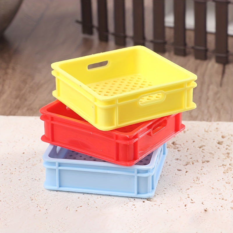 1:12 Dollhouse Food & Drink Storage Basket Kitchen Decor Toy Accessories