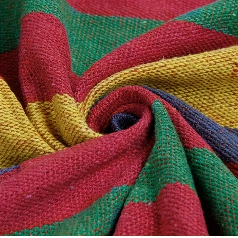 Portable Canvas Hammock for Indoor Outdoor Camping