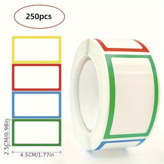 Self-Adhesive Large Label Stickers, Blank Handwritten Product Label Rolls