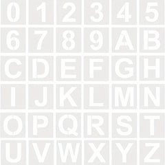 36pcs Letter Stencil Numbers Stencils Reusable Alphanumeric Painting Stencil