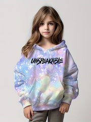 Girls Tie Dye UNSPEAKABLE Print Hoodie Pullover 4-14y