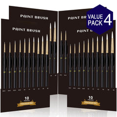 Detail Paint Brush Set for Acrylic Watercolor Model Painting - Ideal for Artists