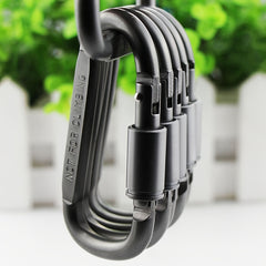 Outdoor Carabiner Aluminum D-ring Keychain for Camping