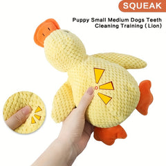 Large Yellow Duck Plush Toy Soft Stuffed Animal with Orange Beak & Feet