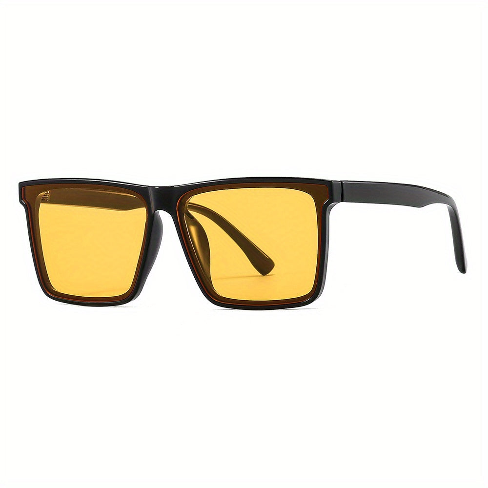 Men's Driving Sunglasses Square Frame Sports Glasses With Glasses Box