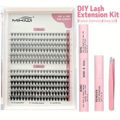 240Pcs Cluster Lashes Individual Lashes D Curling Mix 9 16mm Lash Extensions