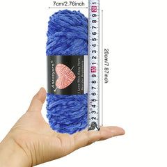 Chenille Yarn Polyester Velvet Hand Knitting Thread 95g