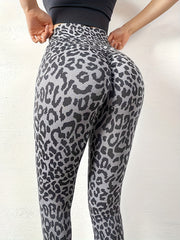 Leopard Print Skinny Leggings High Waist Stretchy Leggings