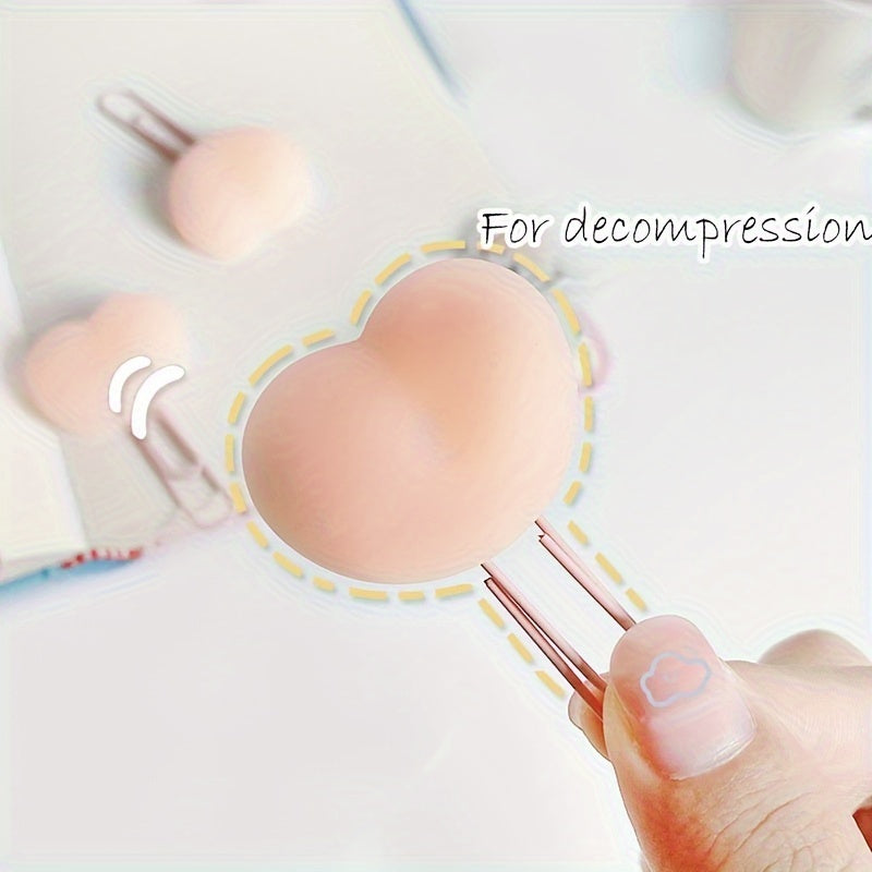 Creative PVC Soft Decompression Paper Clip