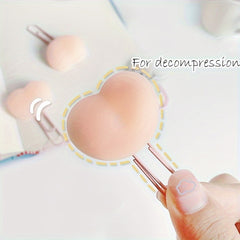 Creative PVC Soft Decompression Paper Clip