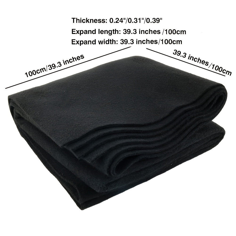 6mm-10mm Thick Carbon Felt Welding Blanket 1800 F Heat Resistant Mat