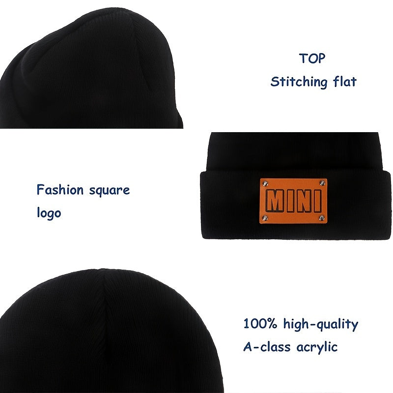 Parent Child Wool Knitted Beanie Cap Baby Warm Hiphop Cap