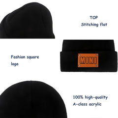 Parent Child Wool Knitted Beanie Cap Baby Warm Hiphop Cap