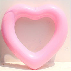 Heart Swimming Ring Inflatable PVC Pool Float