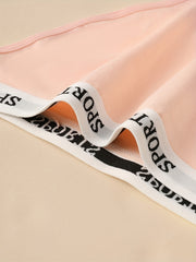 3pcs Letter Print Bikini Panties Stretchy Intimates Women's Lingerie