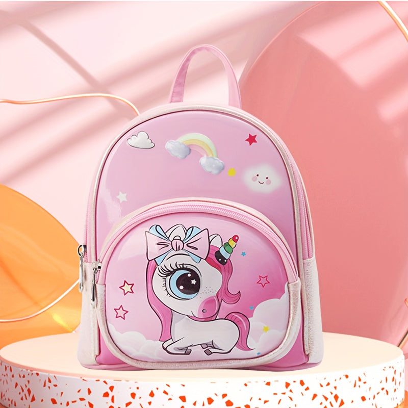 Unicorn Pattern Backpack for Kindergarten Princess Girls