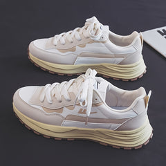 Men's Athletic Lace-Up Sneakers: Wear-Resistant & Breathable