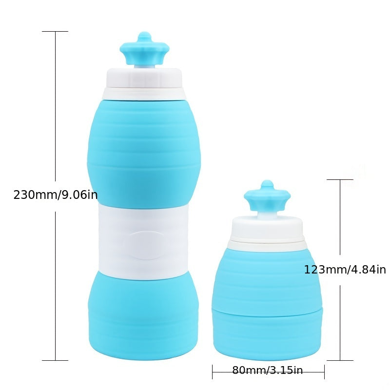 Creative Silicone Foldable Water Bottle Telescopic Water Cup for Outdoor Sports