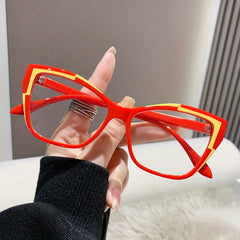 Light Blocking Glasses Cat Eye Clear Lens Computer Glasses